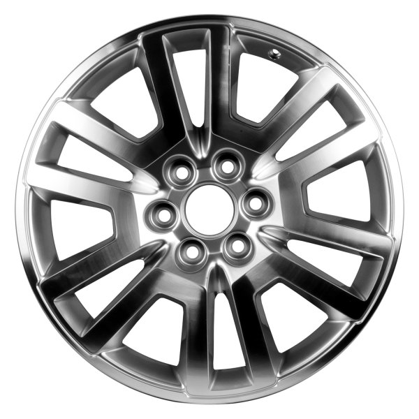 Replace® - 20 x 7.5 6 V-Spoke Machined and Bright Hyper Silver Alloy Factory Wheel (Factory Take Off)