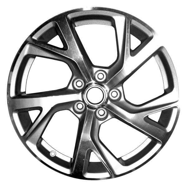 Replace® - 18 x 7 5 Double Spiral-Spoke Machined and Bright Sparkle Silver Alloy Factory Wheel (Factory Take Off)
