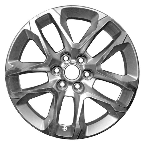 Replace® - 18 x 7.5 Double 5-Spoke Machined and Medium Silver Metallic Alloy Factory Wheel (Factory Take Off)