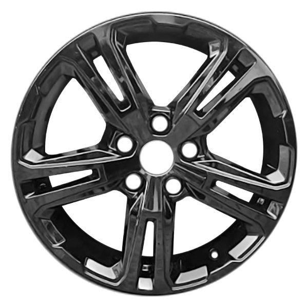 Replace® - 17 x 7 5 Double-Spoke Painted Gloss Black Alloy Factory Wheel (Remanufactured)