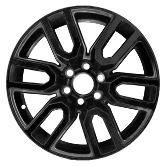Replace® - 6 Double-Spoke Black 20x9 Alloy Factory Wheel - Replica
