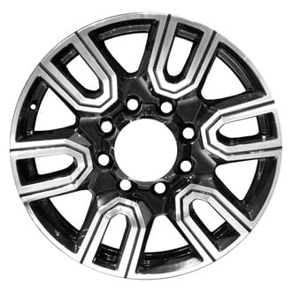 Replace® - 6 Double-Spoke Machined Gloss Black 20x8.5 Alloy Factory Wheel - Replica