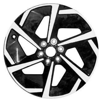 Replace® - 6 I-Spoke Machined Gloss Black 19x8.5 Alloy Factory Wheel - Remanufactured