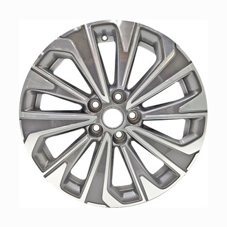 Replace® - 10 I-Spoke Machined Dark Silver Metallic 18x8 Alloy Factory Wheel - Remanufactured