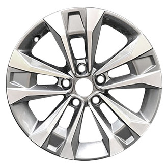 Replace® - 5 Split-Spoke Machined Medium Charcoal Metallic 17x7.5 Alloy Factory Wheel - Remanufactured