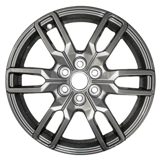 Replace® - 6 Double-Spoke All Painted Dark Charcoal Metallic 18x7.5 Alloy Factory Wheel - Remanufactured