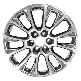 Replace® - 12 I-Spoke Machined Medium Silver Metallic 22x9 Alloy Factory Wheel - Remanufactured