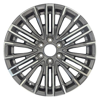 Replace® - 24 I-Spoke Machined Medium Charcoal Metallic Matte 20x9 Alloy Factory Wheel - Remanufactured