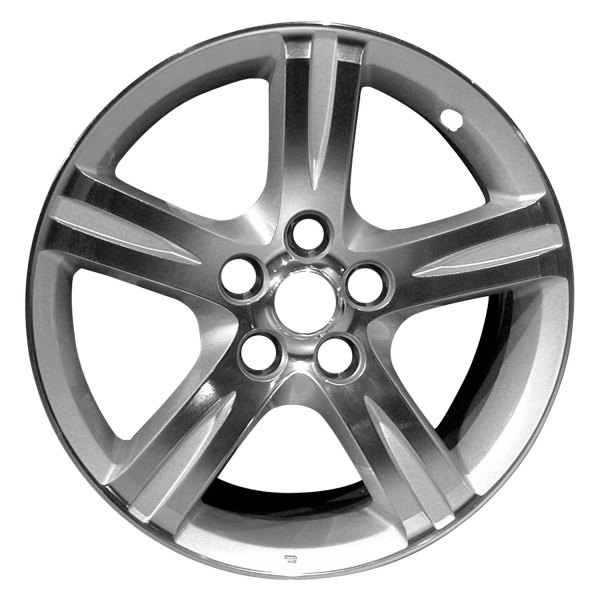 Replace® - 17 x 7 5-Spoke Machined and Silver Alloy Factory Wheel (Factory Take Off)