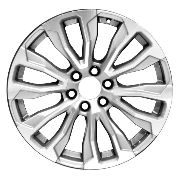 Replace® - 22 x 9 12 I-Spoke Medium Silver Metallic with Machined Face Alloy Factory Wheel (Replica)