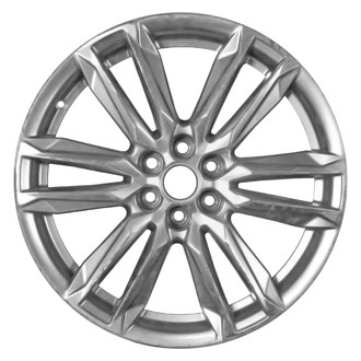 Replace® - 6 Double-Spoke Painted Medium Silver Metallic 20x8 Alloy Factory Wheel - Remanufactured