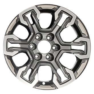 Replace® - 6 Split-Spoke Machined Black and Gold 18x8.5 Alloy Factory Wheel - Replica