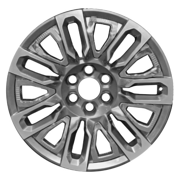 Replace® - 22 x 9 7 Double-Spoke Machined Medium Silver Alloy Factory Wheel (Remanufactured)