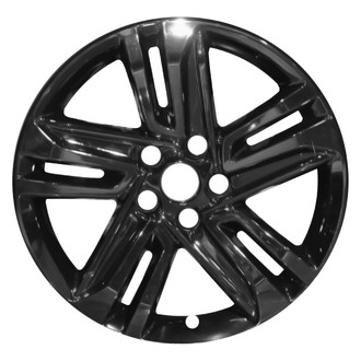 Replace® - Double 5-Spoke All Painted Gloss Black 18x7.5 Alloy Factory Wheel - Remanufactured