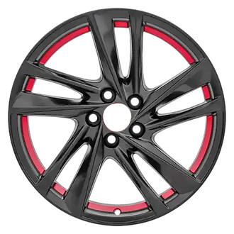 Replace® - 10 I-Spoke All Painted Black With Red Accents 19x8 Alloy Factory Wheel - Remanufactured