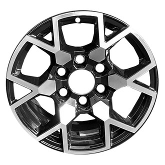 Replace® - 6 Split-Spoke Machined Gloss Black 17x8 Alloy Factory Wheel - Remanufactured