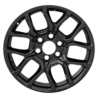 Replace® - 6 Split-Spoke All Painted Gloss Black 20x9 Alloy Factory Wheel - Remanufactured
