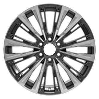 Replace® - 12 Split-Spoke Polished Charcoal 22x9 Alloy Factory Wheel - Replica
