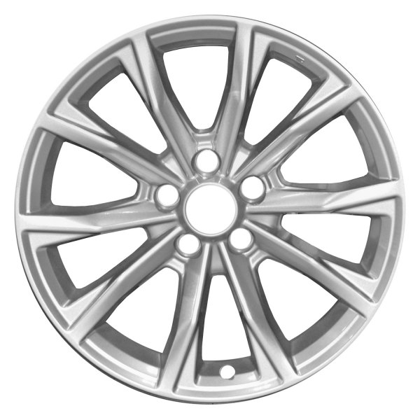Replace® - 18 x 7.5 10-Spoke Painted Medium Sparkle Silver Metallic Alloy Factory Wheel (Remanufactured)