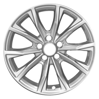 Replace® - 10-Spoke Painted Medium Sparkle Silver Metallic 18x7.5 Alloy Factory Wheel - Remanufactured