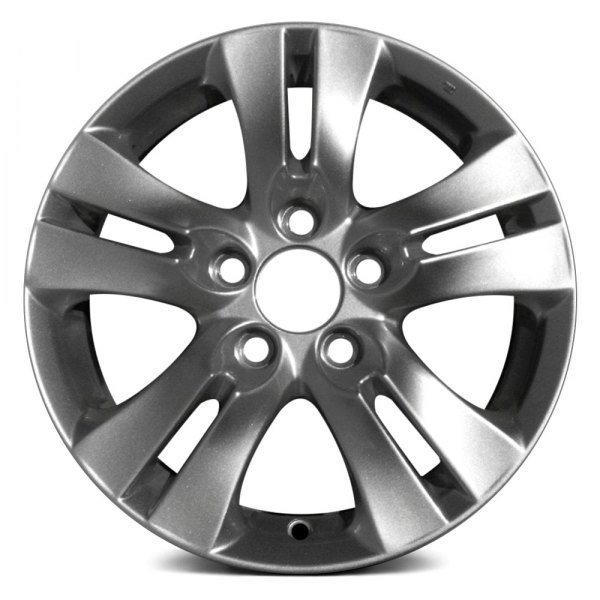 Replace® - 16 x 6.5 Double 5-Spoke Bluish Silver Metallic Alloy Factory Wheel (Replica)