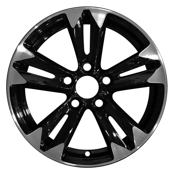 Replace® - 16 x 6 Double 5-Spoke Machined and Gloss Black Alloy Factory Wheel (Factory Take Off)