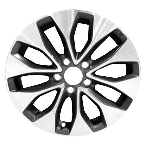 Replace® - 17 x 7.5 5 V-Spoke Machined and Charcoal Alloy Factory Wheel (Factory Take Off)