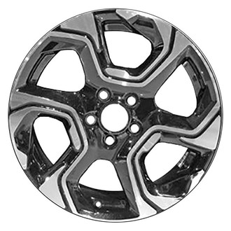 Replace® - 6 Spiral-Spoke Machined and Black 18x7.5 Alloy Factory Wheel - Replica