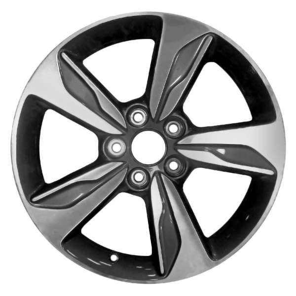 Replace® - 18 x 7.5 5-Spoke Machined and Medium Charcoal Alloy Factory Wheel (Factory Take Off)