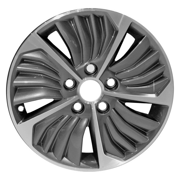 Replace® - 16 x 6.5 5-Slot Medium Gray Alloy Factory Wheel (Remanufactured)