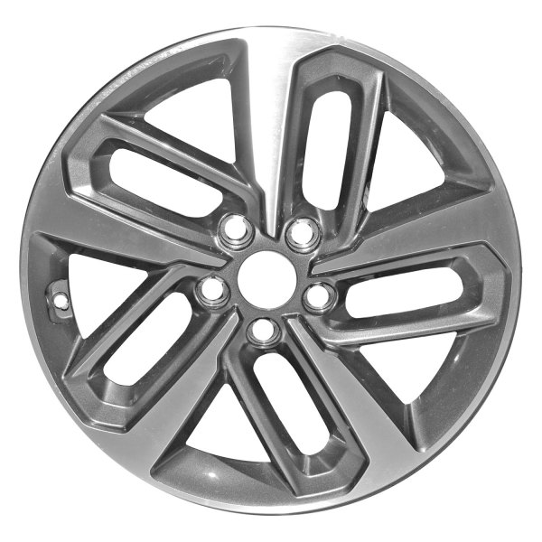 Replace® - 18 x 7.5 10-Slot Machined and Dark Charcoal Alloy Factory Wheel (Factory Take Off)