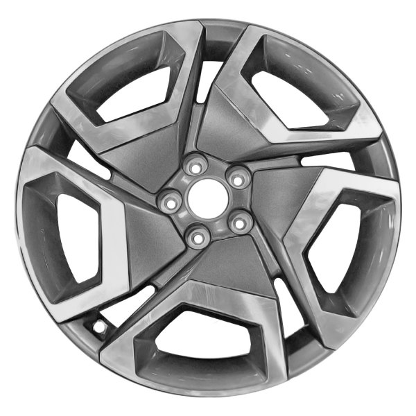 Replace® - 20 x 7.5 10-Slot Machined Medium Charcoal Metallic Alloy Factory Wheel (Factory Take Off)