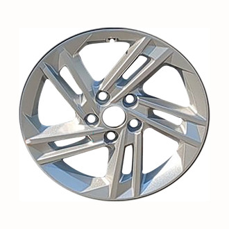 Replace® - 5 Split-Spoke All Painted Sparkle Silver 17x7 Alloy Factory Wheel - Replica