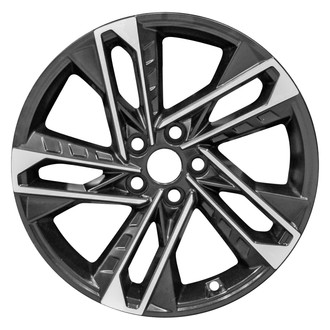 Replace® - 5 Split-Spoke Machined Black Matte 19x8 Alloy Factory Wheel - Replica