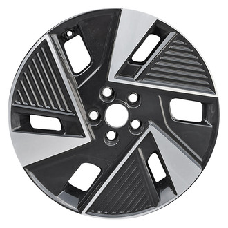 Replace® - 6-Slot Machined Gloss Black 19x7.5 Alloy Factory Wheel - Remanufactured