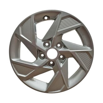 Replace® - 5-Spoke All Painted Medium Silver Metallic 16x6.5 Alloy Factory Wheel - Remanufactured