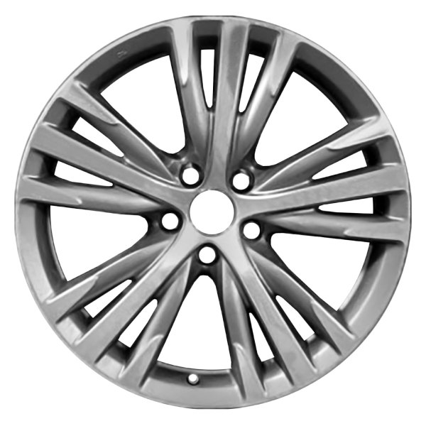 Replace® - 19 x 8.5 Triple 5-Spoke Machined and Medium Charcoal Alloy Factory Wheel (Factory Take Off)