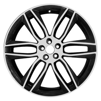 Replace® - 6 V-Spoke Machined Gloss Black 20x9 Alloy Factory Wheel - Remanufactured