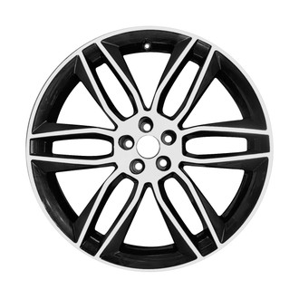 Replace® - 6 Double-Spoke Machined Gloss Black 20x10 Alloy Factory Wheel - Remanufactured