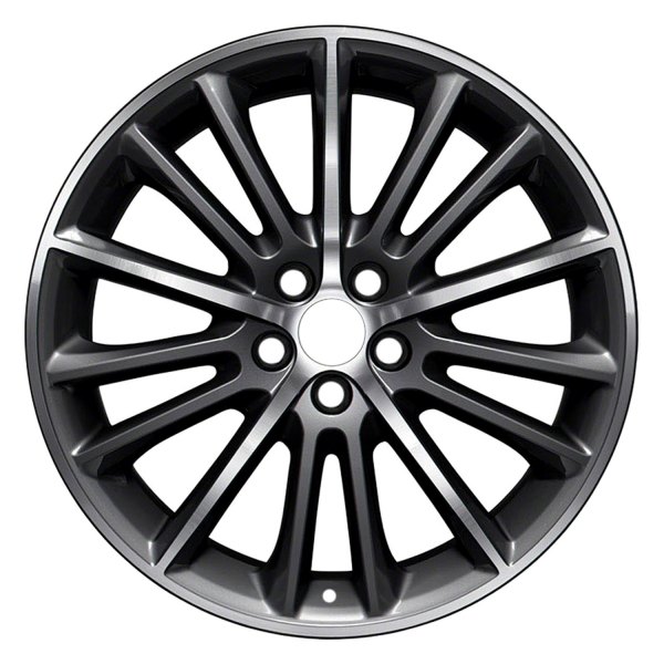 Replace® - 19 x 7.5 15-Spoke Machined and Dark Silver Alloy Factory Wheel (Remanufactured)