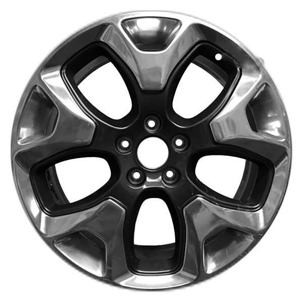 Replace® - 18 x 7 5 Y-Spoke Polished and Dark Charcoal Metallic Alloy Factory Wheel (Factory Take Off)