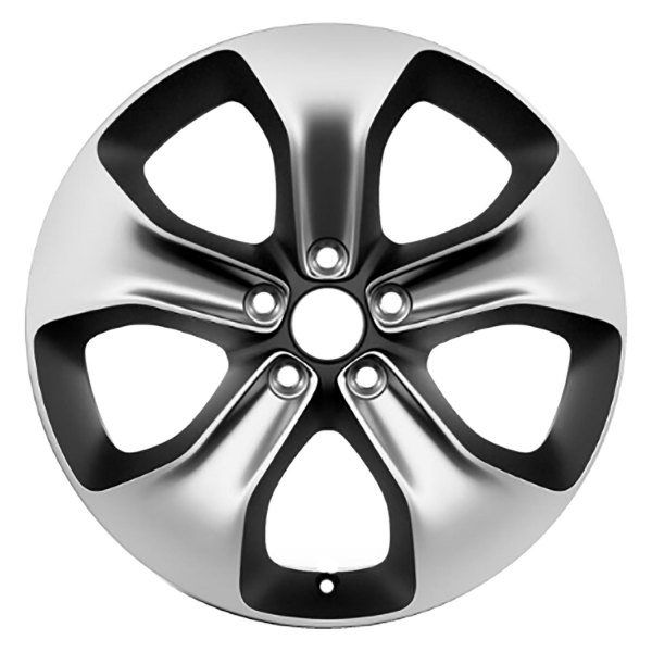 Replace® - 18 x 7 5-Spoke Polished with Black Metallic Windows Alloy Factory Wheel (Factory Take Off)