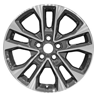 Replace® - 5 Double-Spoke Machined Dark Charcoal 20x8.5 Alloy Factory Wheel - Remanufactured
