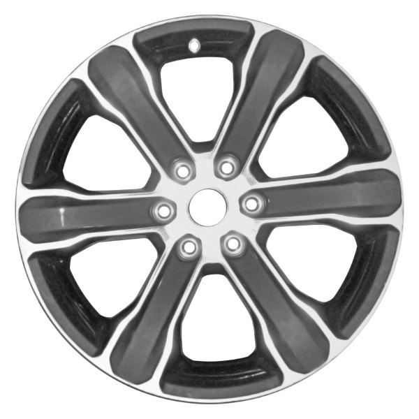 Replace® - 20 x 9 6 I-Spoke Machined Charcoal Alloy Factory Wheel (Remanufactured)