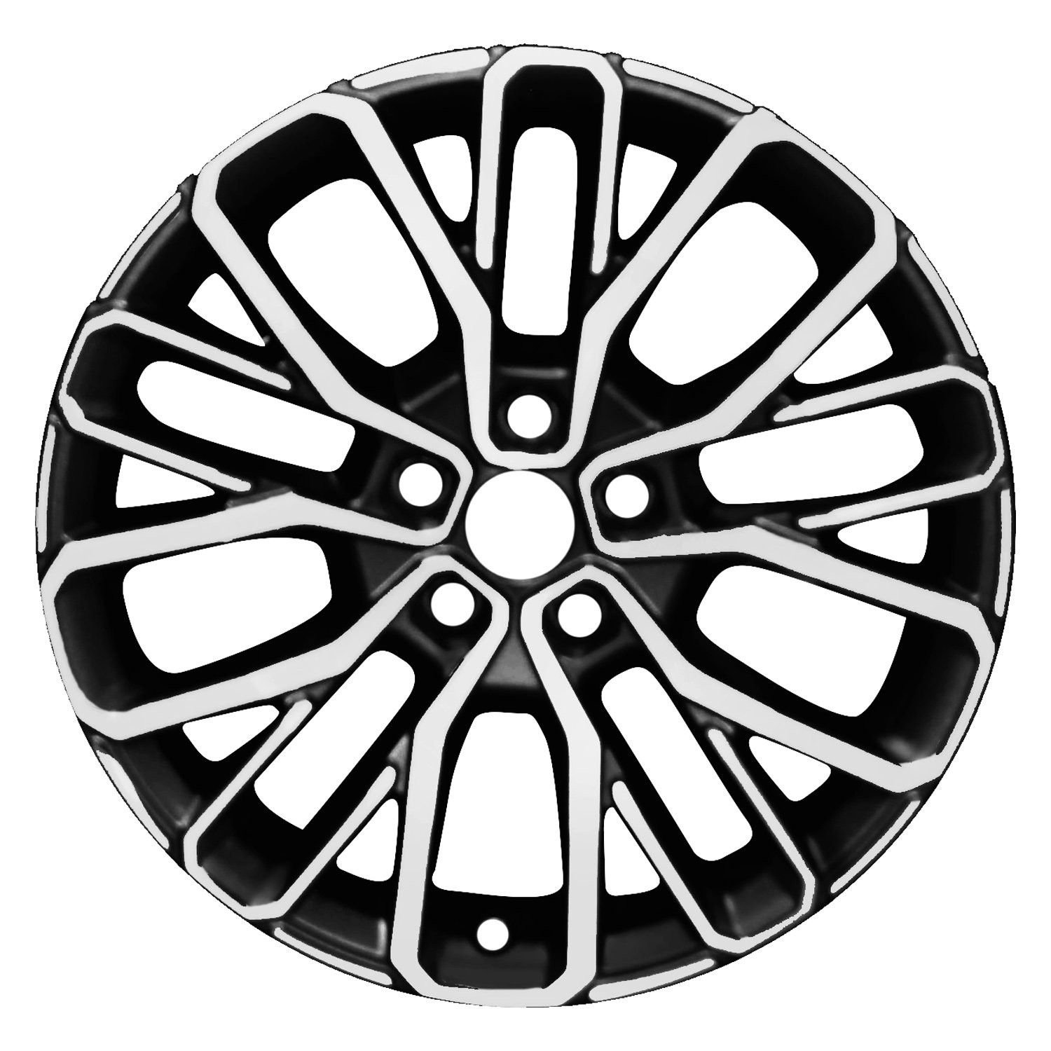 Replace® ALYJG064A90 - 10 Split-Spoke Polished Medium Charcoal