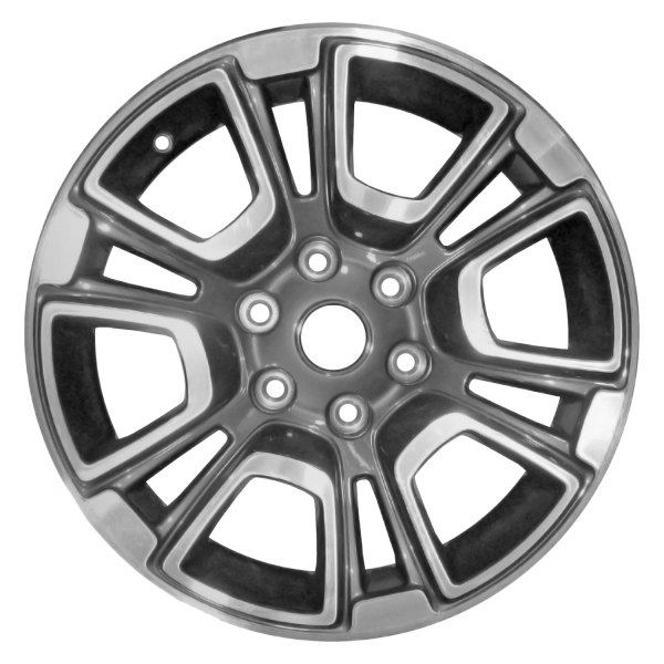Replace® - 18 x 8 6 Double-Spoke Polished Dark Charcoal Alloy Factory Wheel (Remanufactured)