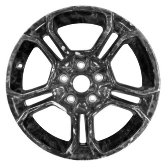 Replace® - Double 5-Spoke Painted Gloss Black 18x8 Alloy Factory Wheel - Remanufactured