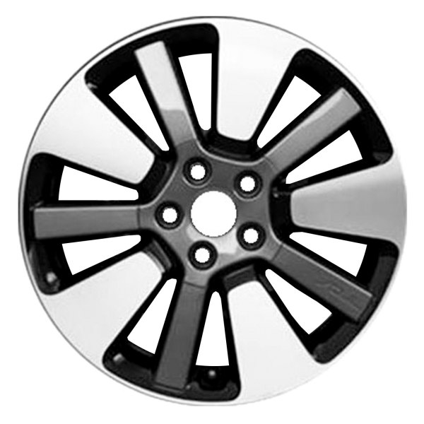 Replace® - 18 x 7.5 10 Alternating-Spoke Black with Machined Face Alloy Factory Wheel (Factory Take Off)