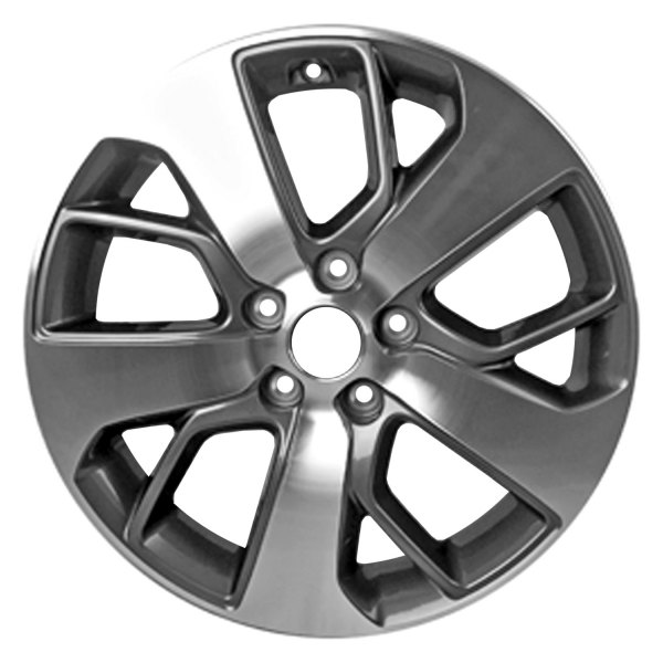 Replace® - 18 x 7.5 10 Spiral-Spoke Charcoal with Machined Accents Alloy Factory Wheel (Factory Take Off)