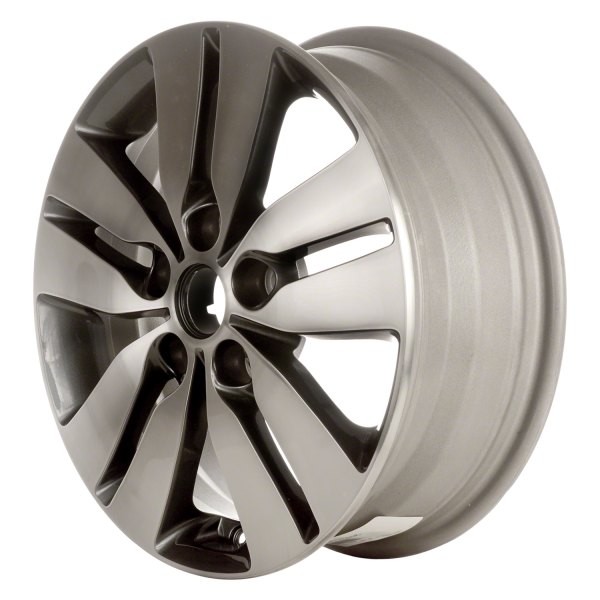 Replace® - 16 x 6 5 Double-Spoke Machined and Medium Charcoal Metallic Alloy Factory Wheel (Factory Take Off)